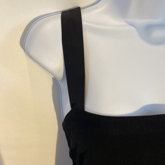 Anthro Porridge Seamed Cross Back Midi Dress in Black size M NWT - Picture 10 of 17